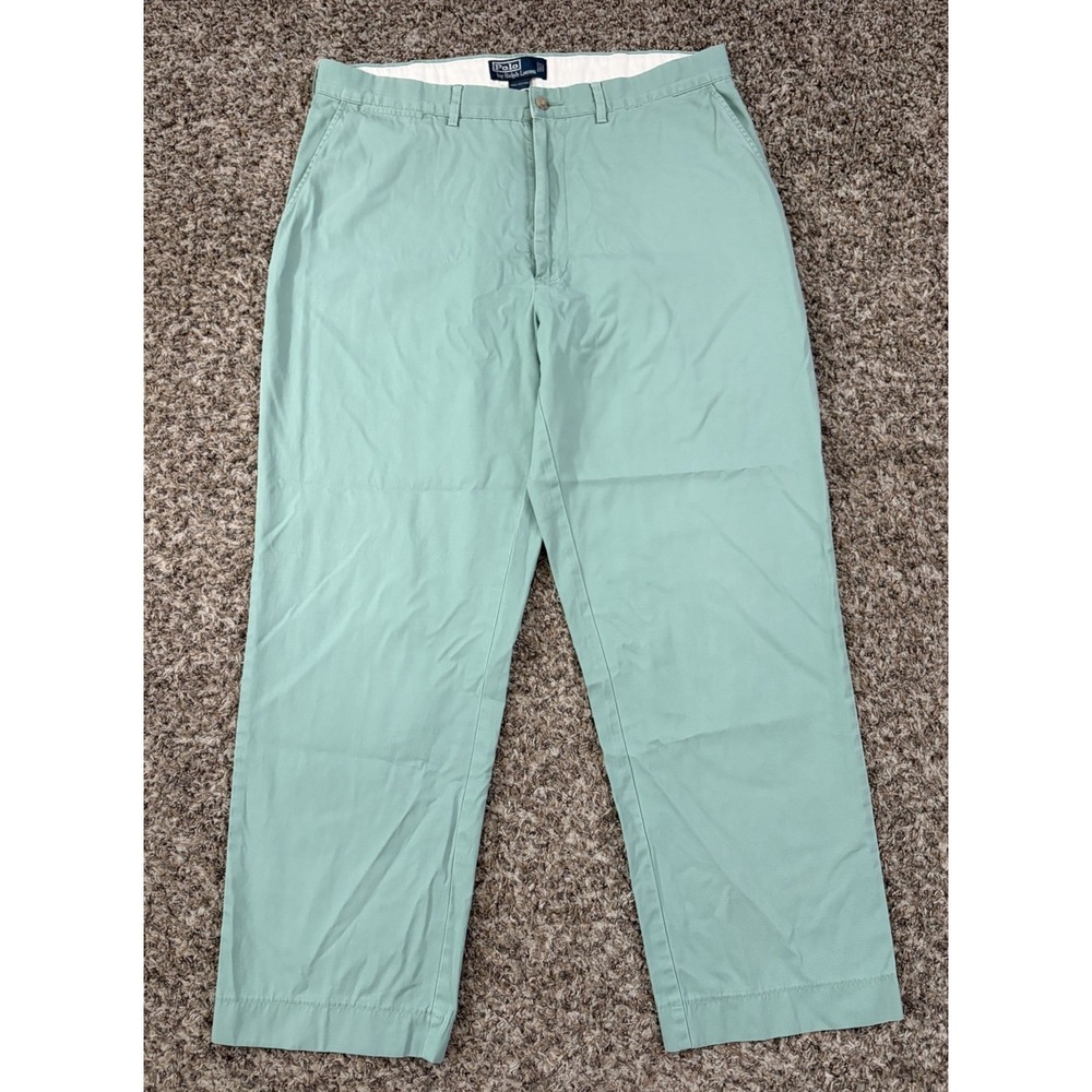 Vintage Polo Ralph Lauren Trousers Mint Green Pants Measures 34x28 Tagged 36x32
